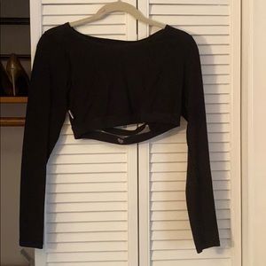 Black crop top